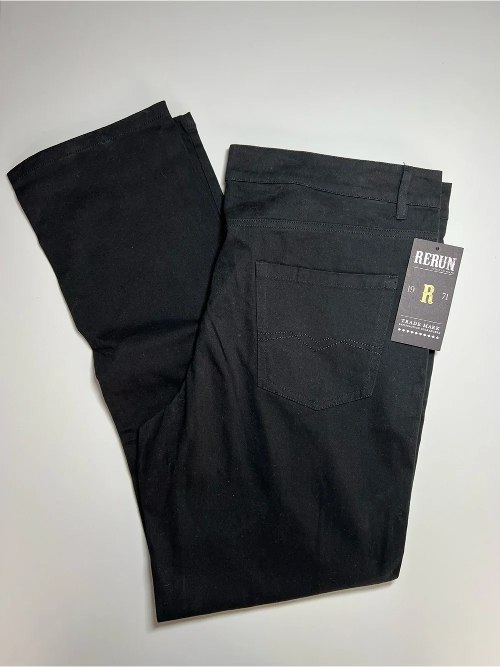 Men’s ReRun 38x32 Black Jeans